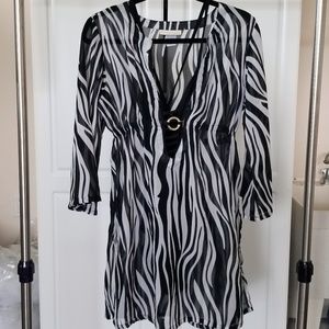 Zebra print coverup